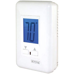 Thermostats; Thermostat Type: Line Voltage Wall Thermostat; Style: Line Voltage Wall Thermostat; Minimum Temperature (F): 40.0  ™F; 40.000; Maximum Temperature: 95.0  ™F; Maximum Temperature (F): 95.000; Minimum Voltage: 208 V; Maximum Voltage: 240 V; Amp