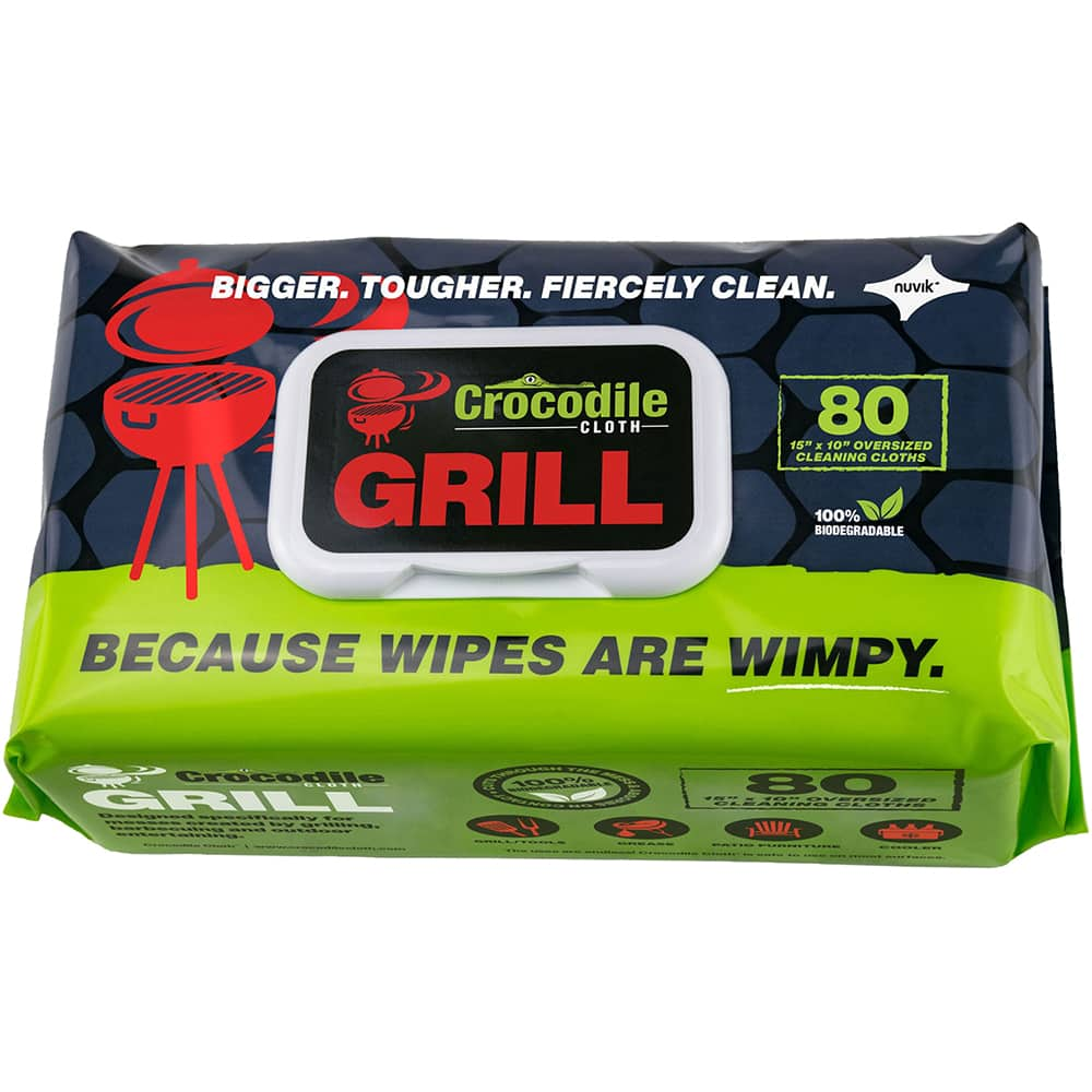 Crocodile Cloth - Wipes Type: General Purpose Style: Pre-Moistened; Flat Fold - Caliber Tooling