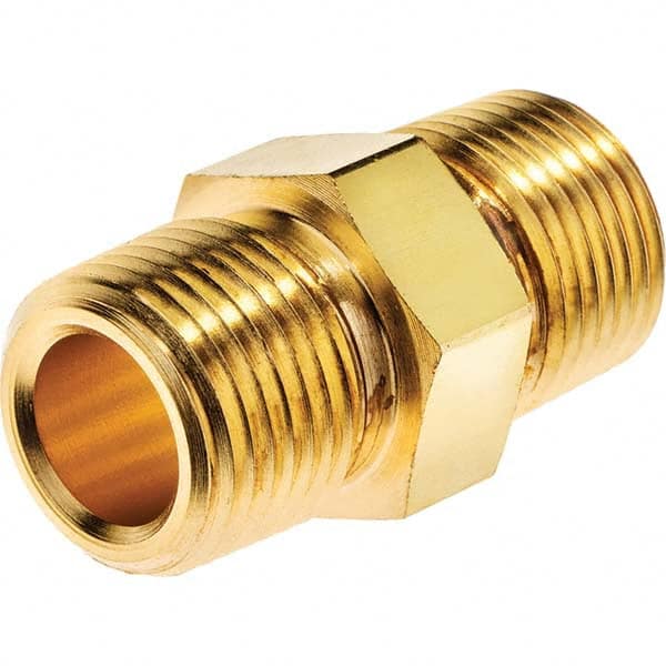 USA Sealing - 3/4" Brass Pipe Hex Nipple - Caliber Tooling