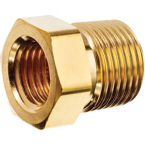 USA Sealing - 3/8 x 1/8" Brass Pipe Hex Bushing - Caliber Tooling