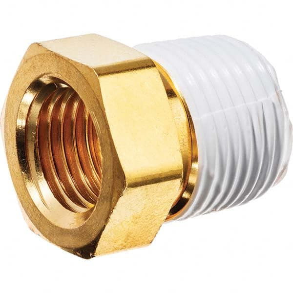 USA Sealing - 1/2 x 3/8" Brass Pipe Hex Bushing - Caliber Tooling