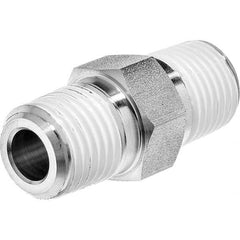 USA Sealing - 1/2" Galvanized Steel Pipe Hex Nipple - Caliber Tooling