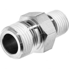 USA Sealing - 1/2 x 3/8" Galvanized Steel Pipe Reducing Hex Nipple - Caliber Tooling