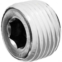 USA Sealing - 3/4" Galvanized Steel Pipe Hex Socket Plug - Caliber Tooling