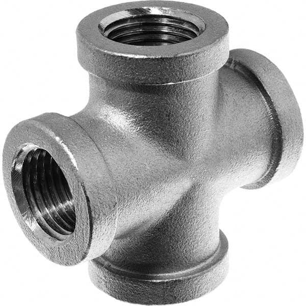 USA Sealing - 1/8" 304 Stainless Steel Pipe Cross - Caliber Tooling