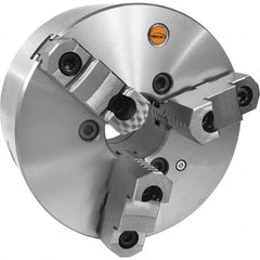 Self-Centering Manual Lathe Chuck: 3-Jaw,  12″ Dia 1,500 Max RPM