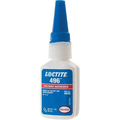 Loctite - 1 oz Bottle Clear Instant Adhesive - 496 SUPERBONDER 1OZ LOCTITE SPRBNDR ADHS - Caliber Tooling