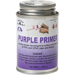 Black Swan - 1/4 Pt All Purpose Primer/Cleaner - Purple, Use with PVC & CPVC - Caliber Tooling