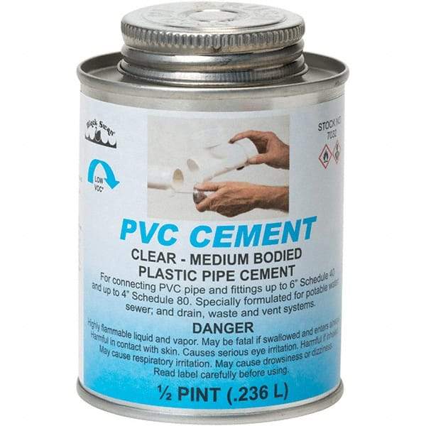 Black Swan - 1/2 Pt Medium Bodied Cement - Clear, Use with PVC - Caliber Tooling