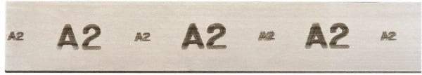 Starrett - 18 Inch Long x 6 Inch Wide x 5/16 Inch Thick, Tool Steel Air Hardening Flat Stock - + 0.250 Inch Long Tolerance, + 0.000-0.005 Inch Wide Tolerance, +/- 0.001 Inch Thickness Tolerance, +/- 0.001 Inch Square Tolerance, AISI Type A2 Air Hardening - Caliber Tooling