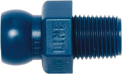 Loc-Line - 1/4" Hose ID, Male to Female Coolant Hose Connector - 1/8" BSPT, For Loc-Line Modular Hose Systems - Caliber Tooling