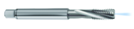 M6x1.0 6H 3-Flute Carbide Semi-Bottoming 15 degree Spiral Flute Tap-Bright - Caliber Tooling