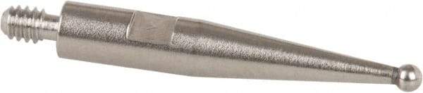 TESA Brown & Sharpe - 1mm Ball Diam, Steel, Ball Test Indicator Contact Point - 1/2" Contact Point Length, Use with Brown & Sharpe BesTest 599 Series - Caliber Tooling