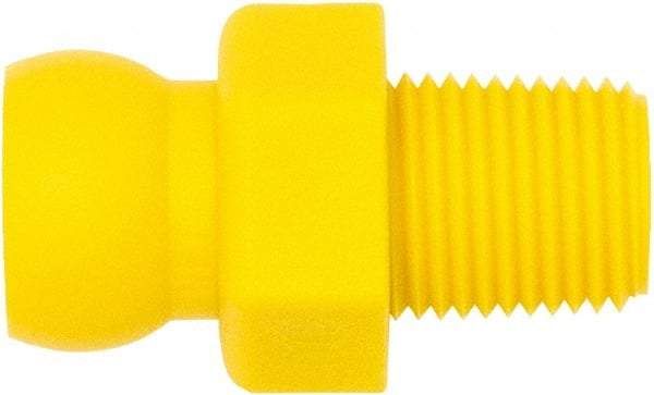 Loc-Line - 1/4" Hose ID, Male to Female Coolant Hose Connector - 1/8" NPT, For Loc-Line Modular Hose Systems - Caliber Tooling