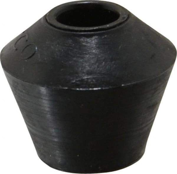 De-Sta-Co - 0.79" Max Diam, 5/16-18 Thread, Polyurethane, Screw On, Flat Tip, Clamp Spindle Assembly Replacement Cap - For 5/16" Diam Standard Spindle, 0.69" OAL, 1/2" Surface Diam, 1/2" Hole Depth - Caliber Tooling