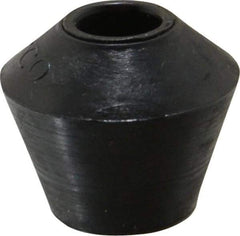 De-Sta-Co - 0.79" Max Diam, 5/16-18 Thread, Polyurethane, Screw On, Flat Tip, Clamp Spindle Assembly Replacement Cap - For 5/16" Diam Standard Spindle, 0.69" OAL, 1/2" Surface Diam, 1/2" Hole Depth - Caliber Tooling