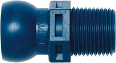 Loc-Line - 1/2" Hose ID, Male to Female Coolant Hose Connector - 3/8" BSPT, For Loc-Line Modular Hose Systems - Caliber Tooling