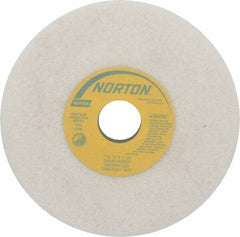 Norton - 7" Diam x 1-1/4" Hole x 1/2" Thick, G Hardness, 46 Grit Surface Grinding Wheel - Aluminum Oxide, Type 1, Coarse Grade, 3,600 Max RPM, Vitrified Bond, No Recess - Caliber Tooling