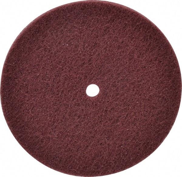 Norton - 6" Very Fine Grade Aluminum Oxide Deburring Disc - 1/2" Center Hole, Arbor Connection, 4,000 Max RPM - Caliber Tooling