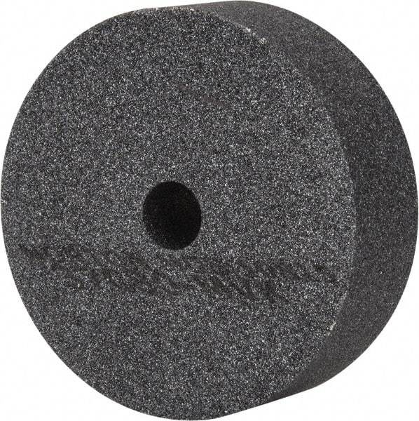 Norton - 80 Grit Silicon Carbide Type 1 Internal Grinding Wheel - 3" Diam x 1/2" Hole x 1" Thick, 10,825 Max RPM, Type 1 Medium Grade, M Hardness, Vitrified Bond, No Recess - Caliber Tooling