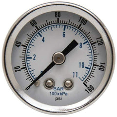 Parker - FRL Pressure Gauge - 1/8" NPT & 0-160 psi - Caliber Tooling