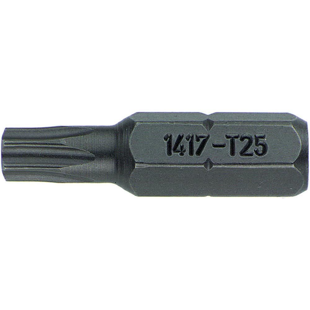 Power & Impact Screwdriver Bits & Holders; Bit Type: Torx; Power Bit; Hex Size (Inch): 1/4 in; Blade Width (mm): 2.30; Blade Thickness (mm): 2.3000; Drive Size: 1/4 in; Body Diameter (Inch): 1/4 in; Torx Size: T8; Overall Length (Decimal Inch): 1.0000; Nu