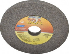 Norton - 60 Grit Aluminum Oxide Type 1 Internal Grinding Wheel - 4" Diam x 3/4" Hole x 1/4" Thick, 8,120 Max RPM, Type 1 Medium Grade, K Hardness, Vitrified Bond, No Recess - Caliber Tooling