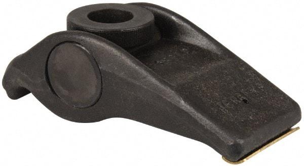 Jergens - 7/8" Stud, 3-1/2" Max Clamping Height, Steel, Adjustable & Self-Positioning Strap Clamp - 7" Long, 3" Wide, 2-3/8" High, 4-1/4" Heel to Stud Center - Caliber Tooling