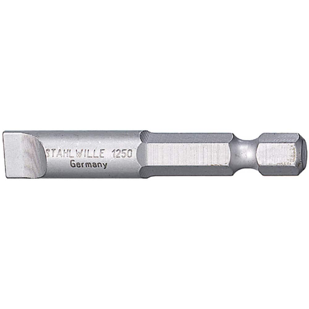 Power & Impact Screwdriver Bits & Holders; Bit Type: Slotted; Hex Size (Inch): 1/4 in; Blade Width (mm): 6.50; Blade Thickness (mm): 1.2000; Drive Size: 1/4 in; Body Diameter (mm): 1.200; Overall Length (Decimal Inch): 2.0000; Number Of Pieces: 1