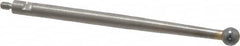 TESA Brown & Sharpe - 3mm Ball Diam, Carbide, Ball Test Indicator Contact Point - 1-7/16" Contact Point Length, Use with Brown & Sharpe BesTest 599 Series - Caliber Tooling