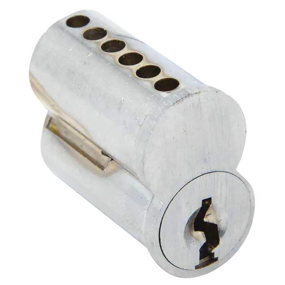 Cylinders; Type: Small Format IC; Keying: F Keyway; Material: Brass; Hand Orientation: Non-Handed; Finish/Coating: Satin Chrome; Cylinder Diameter: 1.125 in; Number Of Pins: 6; For Use With: IC Housing; Minimum Order Quantity: Brass; Material: Brass; Hand