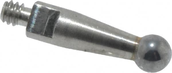 Mitutoyo - 2mm Ball Diam, Carbide, Ball Test Indicator Contact Point - 9.2mm Contact Point Length, Use with Mitutoyo 513 Series Dial Test Indicators - Caliber Tooling