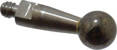 Mitutoyo - 3mm Ball Diam, Steel, Ball Test Indicator Contact Point - 9.2mm Contact Point Length, Use with Mitutoyo 513 Series Dial Test Indicators - Caliber Tooling