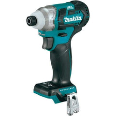 Makita - 12 Volt, 1/4" Drive, 100 Ft/Lb Torque, Cordless Impact Driver - Pistol Grip Handle, 3900 RPM, Lithium-Ion, Bare Tool - Caliber Tooling