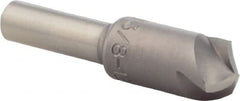 M.A. Ford - 3/8" Head Diam, 1/4" Shank Diam, 3 Flute 120° High Speed Steel Countersink - Caliber Tooling