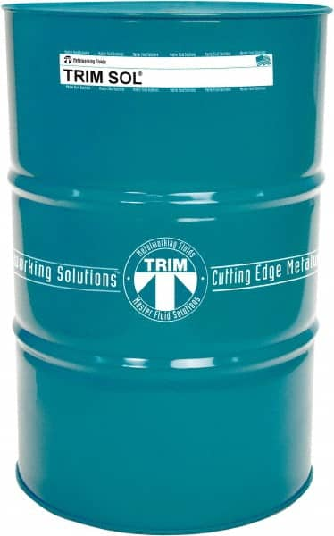 Master Fluid Solutions - Trim SOL, 54 Gal Drum Emulsion Fluid - Water Soluble, For Cutting, Drilling, Tapping, Reaming - Caliber Tooling