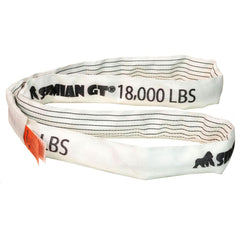 Slings & Tiedowns (Load-Rated); Sling Type: Round; Length (Feet): 14; Vertical Capacity (Lb.): 18000; Choker Capacity (Lb.): 14400; Basket Capacity (Lb.): 36000; Eye Type: No Eye; Sling Material: Polyester; Sling Width: 2.9 in; Sling Diameter: 1.7 in; Max