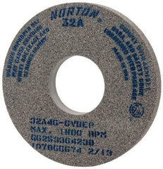 Norton - 14" Diam x 5" Hole x 1-1/2" Thick, G Hardness, 46 Grit Surface Grinding Wheel - Aluminum Oxide, Type 1, Coarse Grade, 1,800 Max RPM, Vitrified Bond, No Recess - Caliber Tooling