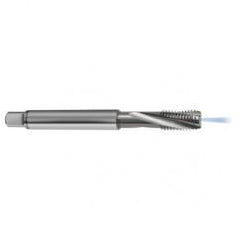 M10x1.0 6H 3-Flute Carbide Semi-Bottoming 15 degree Spiral Flute Tap-Bright - Caliber Tooling