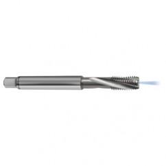 M4x0.50 6H 3-Flute Carbide Semi-Bottoming 15 degree Spiral Flute Tap-Bright - Caliber Tooling