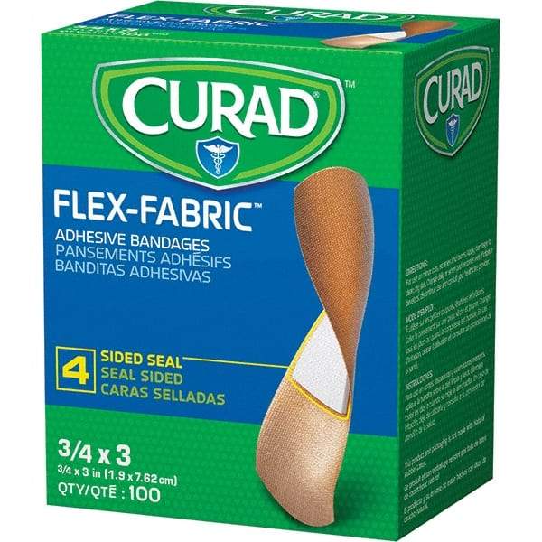 Curad - 3" Long x 3/4" Wide, General Purpose Self-Adhesive Bandage - Woven Fabric Bandage - Caliber Tooling