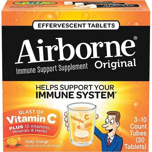 Airborne - Orange Flavor Immune Support Tablets - Vitamins/Supplements - Caliber Tooling