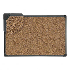 UNIVERSAL - Cork Bulletin Boards Style: Open Cork Bulletin Board Color: Black - Caliber Tooling