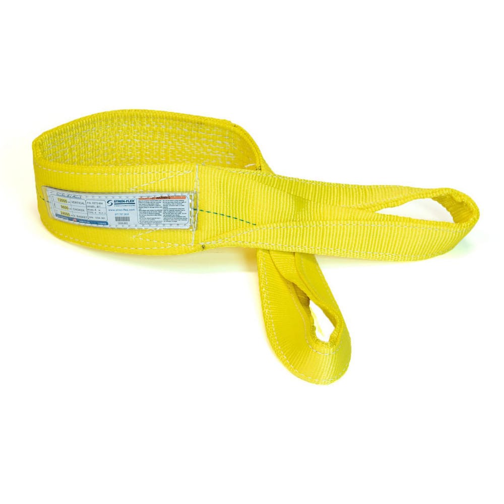 Slings & Tiedowns (Load-Rated); Sling Type: Eye & Eye; Length (Feet): 16; Vertical Capacity (Lb.): 8900; Choker Capacity (Lb.): 7200; Width (Inch): 3; Basket Capacity (Lb.): 17800; Eye Type: Twisted Eye; Sling Material: Polyester; Sling Width: 3 in; Eye L