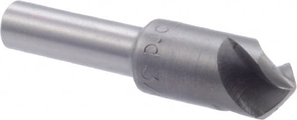 M.A. Ford - 3/8" Head Diam, 1/4" Shank Diam, 3 Flute 100° High Speed Steel Countersink - Caliber Tooling