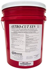 Monroe Fluid Technology - Astro-Cut SYN, 5 Gal Pail Cutting & Grinding Fluid - Synthetic, For Drilling, Machining, Milling, Turning - Caliber Tooling