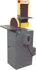 Kalamazoo - 48" Long x 6" Wide Belt, 12" Diam, Combination Sanding Machine - 3 hp, Triple Phase - Caliber Tooling