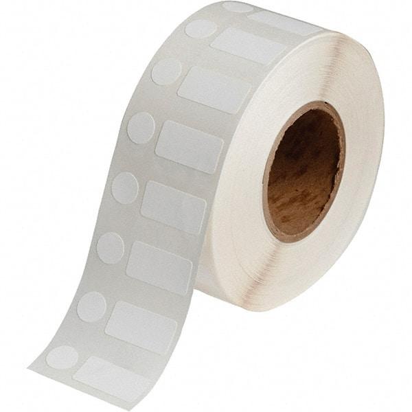 Brady - 1/2" Wide x 1" Long, White Polypropylene Inkjet Label - For BradyJet J2000 - Caliber Tooling