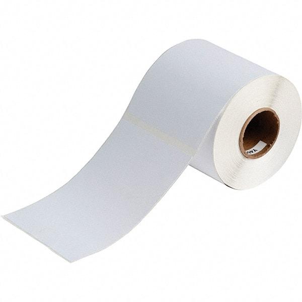 Brady - 6.1" Wide x 4-1/8" Long, White Vinyl Inkjet Label - For BradyJet J2000 - Caliber Tooling