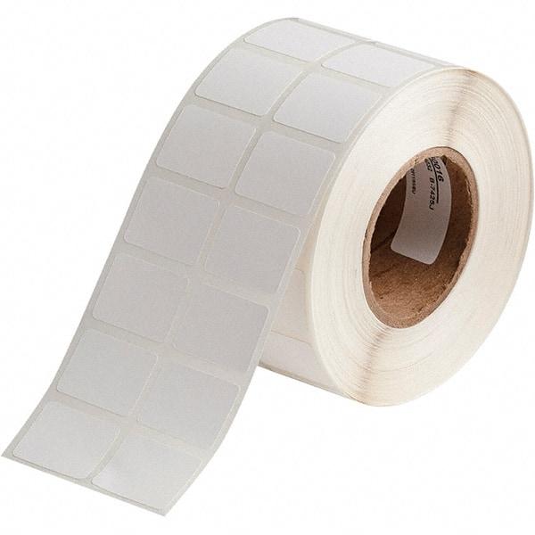 Brady - 3/4" Wide x 1" Long, White Polypropylene Inkjet Label - For BradyJet J2000 - Caliber Tooling